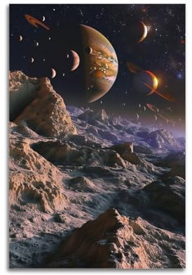 WPHSFX Weltraum-Poster, kosmisches Marvel-Poster, dekoratives Gemälde, Leinwand, Wandposter und Kunstdruck, moderne Familienschlafzimmer-Dekoration, Poster, 40 x 60 cm
