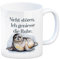 Robbe Kaffeebecher - Ruhe genießen Robbenbecher mit lustigem Spruch, perfekter Büro-Tasse