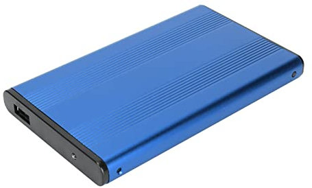 Naroote Disco Duro Externo, Disco Duro Portátil SSD HDD HDD Cubro 2.5 Pulgadas 5GBPS 2TB Capacidad Caso de Disco Duro Anti Estático con Interfaz USB3.0 para (Black) (Silver) (Blue)