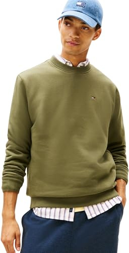 Tommy Jeans Herren TJM Reg S Flag Crew EXT Dm0dm20741 Pullover-Sweatshirt (1er Pack)