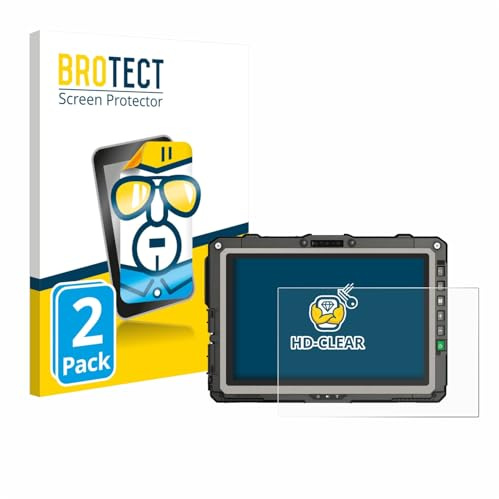 BROTECT Schutzfolie für Getac UX10 G3 | 2 Stück Transparenter Displayschutz Made in Germany Klare Displayschutz-Folie Clear Einfache Montage Case-Friendly