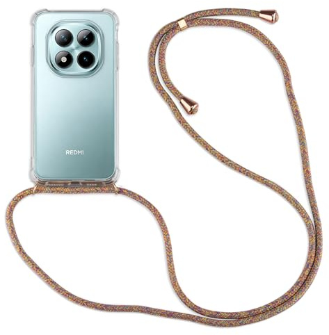 betterfon | Hülle kompatibel mit Xiaomi Redmi Note 15 Pro 5G | Handykette Smartphone Halskette Hülle mit Band | Handyhülle mit Kordel zum Umhängen | Redmi Note 15 Pro 5G Rainbow