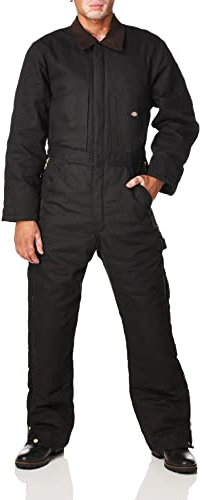 Dickies Isolierter Herren-Overall mit Entenmuster, Schwarz, M - Regular