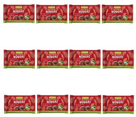 Rapunzel Nougat Schokolade, 12er Pack (12 x 100g) - Bio