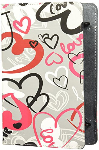 E-Vitta EVUN000401 - Funda Crazy Hearts con Soporte para Tablets de 7