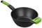 BRA Wok con Mango, Aluminio Fundido con Antiadherente, Negro, 28 cm