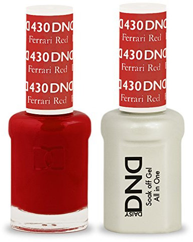 DND GEL POLISH / NAIL LACQUER DUO - 430 - FERRARI RED 15ML