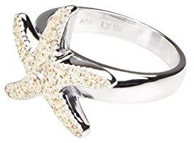 DUR Damen RingSeestern aus 925er Silber Größe 54 (17,8) R4595