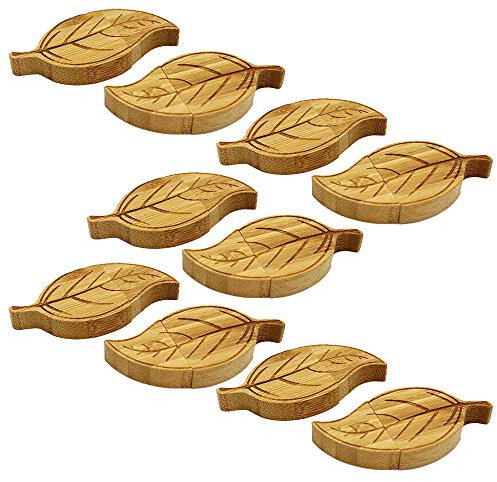 Bamboo USB Stick 10 Pack 16GB Wooden USB Flash Drives Bulk Buy USB2.0 16GB Memory Sticks Data Storage by A Plus+ (Bamboo Leaf)