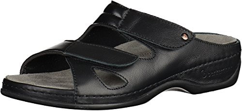 Berkemann Damen Janna Pantoletten, Schwarz (Schwarz 906), 36 1/3 EU
