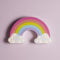 Lights4fun 14er LED Regenbogen Kinderzimmer Nachtlicht warmweiß Timer Batteriebetrieb 25cm