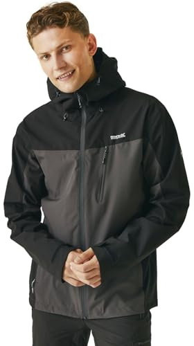 Regatta Birchdale Waterproof Breathable Isotex Hi-Tech Jacket - Ash/Black, XX-Large
