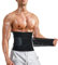 MOLUTAN Herren Taillentrainer Trimmer für Gewichtsverlust, Bauchkontrolle, Kompression, Shapewear Body Shaper Sweat Belt schwarz