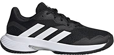 adidas Damen Courtjam Control WTennis Schuhe, Core Black White Silver Metallic, 44 2/3 EU