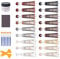 Wood Floor and Furniture Repair Kit Wood Filler Scratch Repair for Hardwood Laminate Floor Furniture Touch Up Kit, Restore Any Wood, Oak, Cherry, Walnut, 18 Colors with Putty, Gray Brown White Black