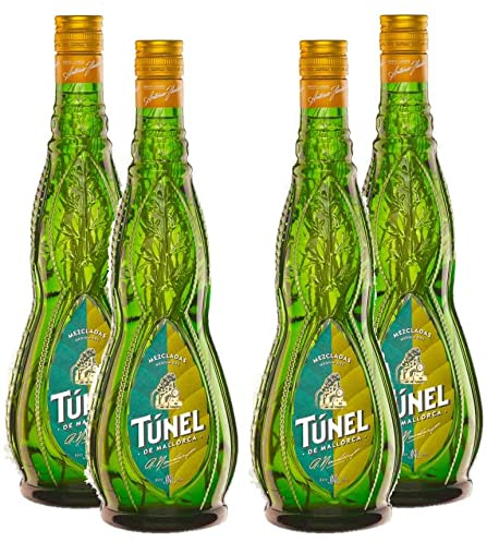 Tunel 4er Set Mezcladas 0,7L (30% Vol) Kräuterlikör Hierbas de Mallorca- [Enthält Sulfite]