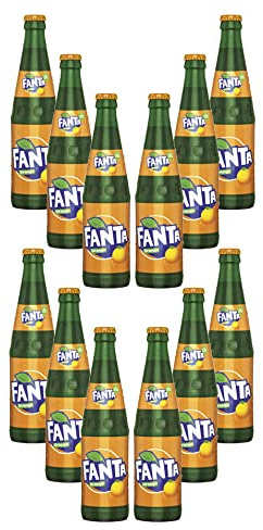 Fanta 12er Set Fanta Orange 12x 0,33L inkl. Pfand MEHRWEG Glas