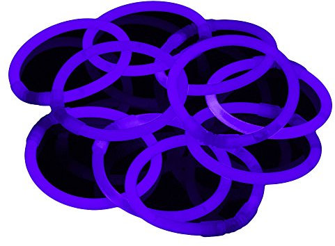Glowhouse Leuchtstab-Armbänder, 100 Stück, einzelne Farben (lila)