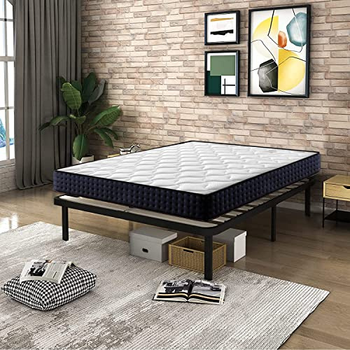 IZTOSS Ensemble (Matelas 160x200x16cm, Matelas + Sommier)