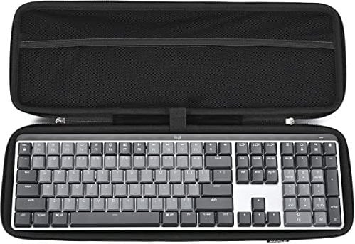 RAIACE Hartschalenkoffer kompatibel mit MX Mechanical Illuminated Performance Keyboard Steht nur EIN Koffer. - Schwarz