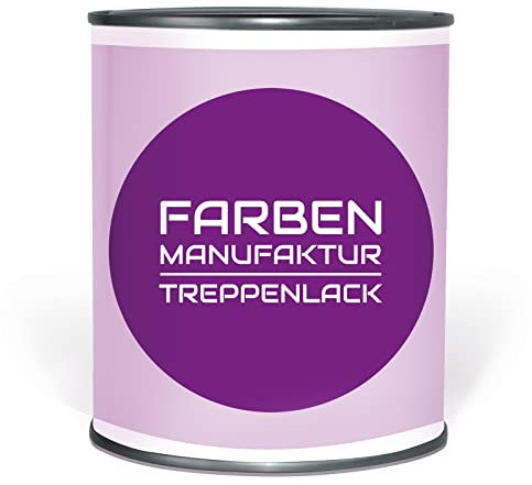 Farben Manufaktur Treppenlack bunt Holz Treppe Dielen Holzlack Holzböden Holztreppe Holzfarbe RAL, Farbe: ca. RAL 5010 Enzianblau, Größe: 5L