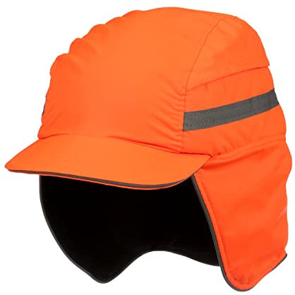 3M™ First Base™ 3 Anstoßkappe 2021218, Winter, fluoreszierende Warnfarbe, Orange, verkürzter Schirm, 55 mm