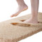 ROLIZOE Extrem Dicker Badematte rutschfest Badteppich Extra Lange Badezimmerteppich Superweicher Badeteppich Hochsaugfähige Mikrofaser Badläufer Badvorleger 50 x 122cm, Beige