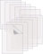 wordmouk 10 PCS Placa Acrílica Transparente 20 x 25cm Transparente Paneles Cuadrados Con Película Protectora Para el Dibujo Impresión Bricolaje Manual Foto Marco de Imagen Menú 1mm