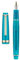 Jinhao 82 Acrylic Fountain Pen, Iridium Medium Nib with Ink Converter, Transparent Peacock Blue Fluorescent Classic Design Smooth Writing Pen (Gold Trim)