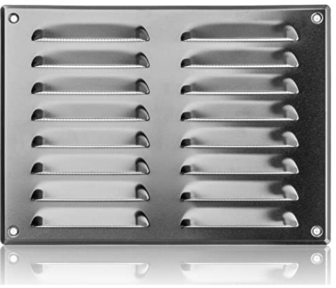 260x190mm Griglia di Ventilazione in Alluminio con Zanzariera - Griglie di Aerazione in Metallo