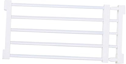 F Fityle Einziehbares Hundegitter, Welpenzaun-Tor, Treppenschutzgitter, begehbarer, erweiterbarer Babygitter-Haustierzaun für Haus, Flur, Treppen, Terrasse, 56 bis 100 cm x 24 cm. Weiß