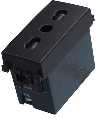 ZOREI Serie Civil Frutti Tomas Interruptores Desviadores, Compatible Con Vimar Arke (1, Enchufe Bipaso)