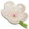 Porte-savon en céramique en forme de fleur - Étanche - Réutilisable - Multifonction - Pour douche, salle de bain, évier
