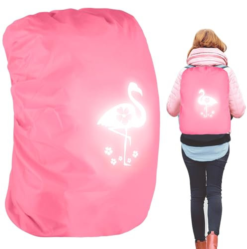 TECHEEL Regenschutz Schulranzen Kinder wasserdichte Rucksack Regenschutzhülle Regenhülle Schutzhülle Kompatibel für Step Rucksackschutz Outdoor Camping Wandern (C)