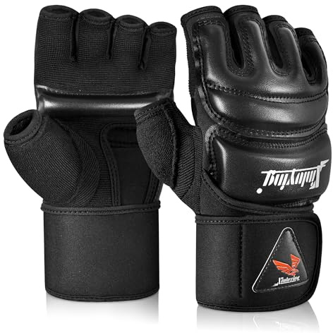 Xinluying MMA Boxing Gloves, 28CM Wide Wristband, PU, for Men, Women & Kids