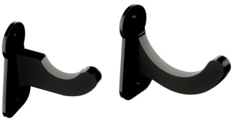 Uposao 2 Stück Baseballschläger Halterung Horizontal Angezeigte Wandhalterung Kunststoff Wandaufhängung Display Rack für Platzierung Baseballschläger Softballschläger Hockeyschläger