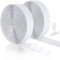 Rhimooay 10M Klettband Selbstklebend Extra Stark, 16mm Breit Klettverschluss Selbstklebend für Stoff, Klett Klebeband Fliegengitter, Doppelseitig Klebende mit Klettverschluss (Weiß)