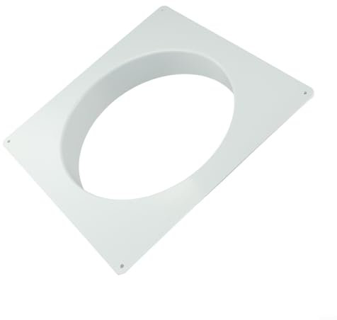 Kunststoff-Flanschverbinder, Kanalverbinder, Flansch, gerader Rohrflansch für Heizung, Kühlung, Lüftungskanal, Verbindung, rund, PVC, Lüftungsrohr, Kanalverbinder (250 mm)