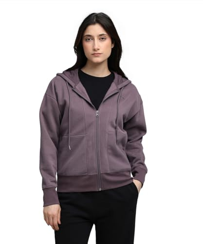 PUMA Mädchen Her Relaxed Full-Zip Hoodie FL Sweatshirt, Rosine, 158 EU