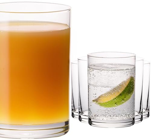PLATINUX Gerade Trinkgläser 100ml (max. 150ml) Set 6-Teilig Saftgläser aus Glas Wassergläser klein Spülmaschinenfest