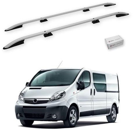 TURTLE Für Opel Vivaro (X83) 2001-2014 / Kurzes Chassis Crown Dachreling | GRAU