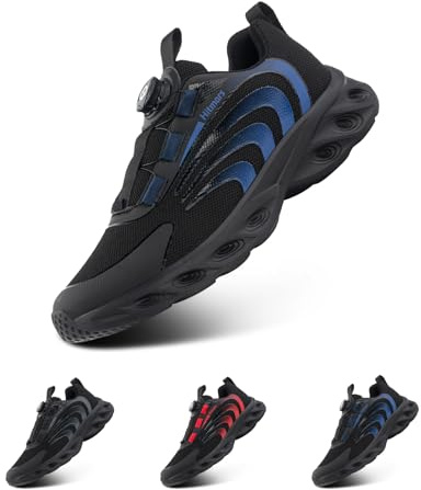 Hitmars Baskets Homme Chaussures de Sport Running Sneaker Air Chaussures de Course Chaussures de Marche Chaussures de Running Jogging Fitness Gym Outdoor Bleu EU 39