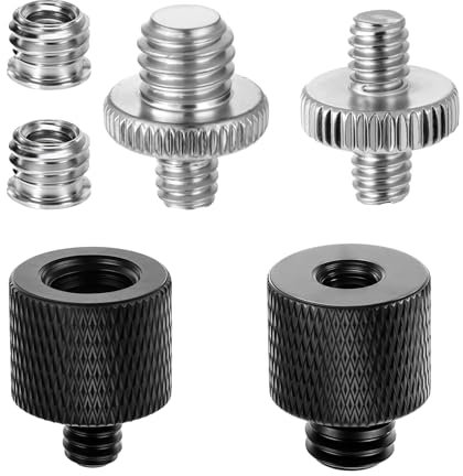 6 Pcs Stativ Schraube Adapter 1/4 auf 3/8 Zoll Gewinde Stativ Adapter Kamera Schrauben Adapters Kamera Gewindeadapter für Kamerastative Mikrofonstativ Lampenstative