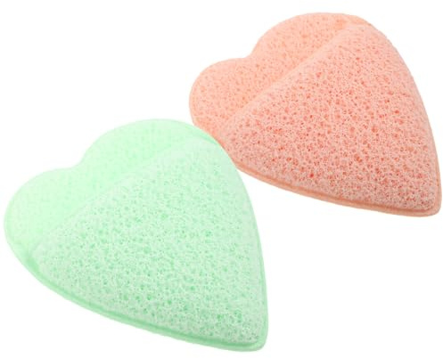 Yardenfun 2 Stück Gesichtsreinigung Handschuh Wiederverwendbare Peeling Schwämme zur Porentiefen Make Up Entfernung Sanfte mit Wasser Hautfreundlich Multifunktional für Gesichtspflege