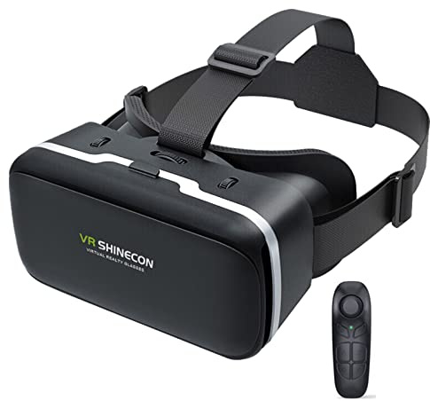 Virtual Reality Headset for Mobile Phone with Controller, VR Glasses, Virtual Reality Glasses, VR Glasses with Anti-Blue Eyes, Protected HD Lenses for Android Cool Stuff