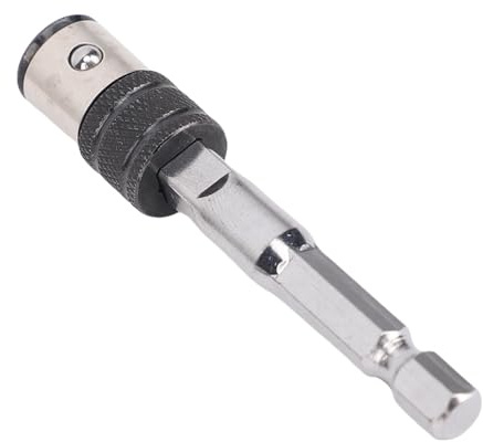 Fockety Adaptador de llave de impacto de 4 piezas, llave hexagonal de acero aleado 2 en 1, extensión de vástago hexagonal de 1/4 pulgadas a adaptador de de/pulgadas