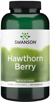 Swanson Hawthorn Berry Full Spectrum Circulation Support Supplement for Heart-Health-Conscious Adults with Antioxidant Flavonoids (250 Capsules, 565 mg Each)