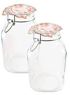 Bormioli 203390 Fido Bocal Original à Fermeture mécanique - Capacité : 2 L