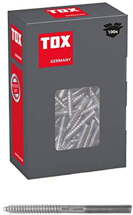 TOX Stockschraube Boltix verzinkt, M8 x 100 mm, 100 Stück, 09510154