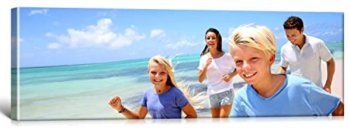 Ihr Foto auf Leinwand 120x40 cm SOFORT ONLINE Upload Ihr eigenes Bild auf Leinwand mit Holzrahmen - Wandbild mit Wunschmotiv - Persönliches Kunstdruck